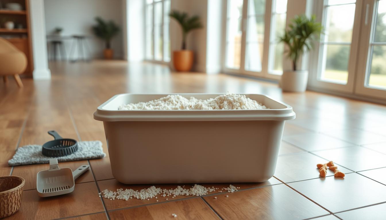 changer litière chat