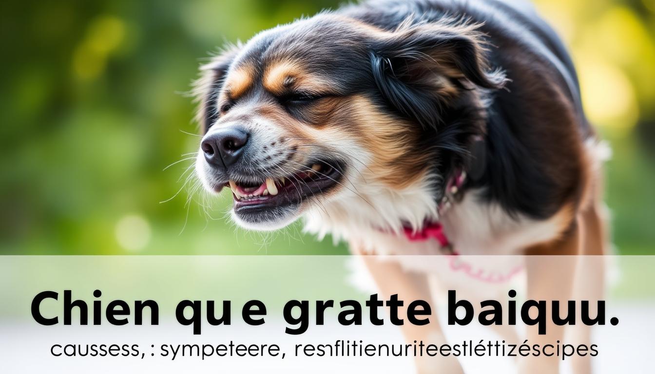 chien qui se gratte beaucoup
