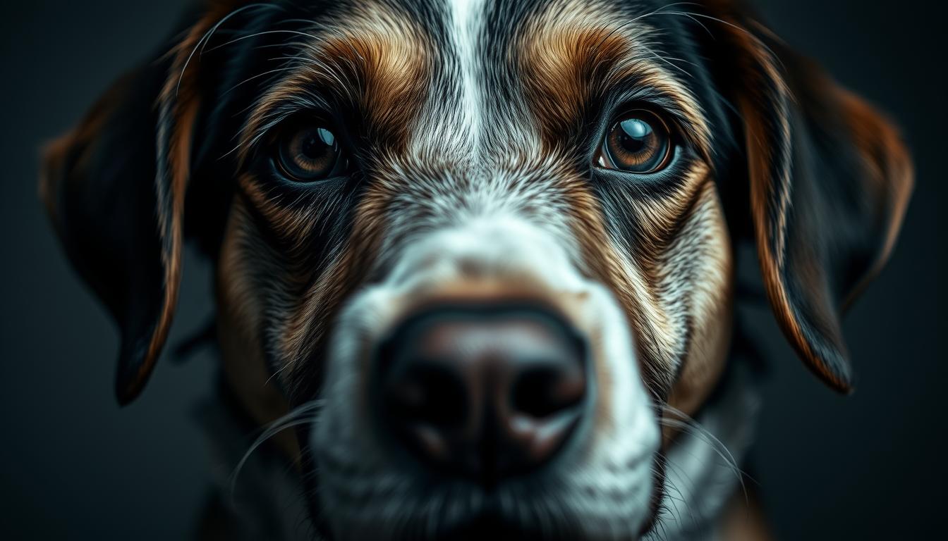 chien oeil qui coule