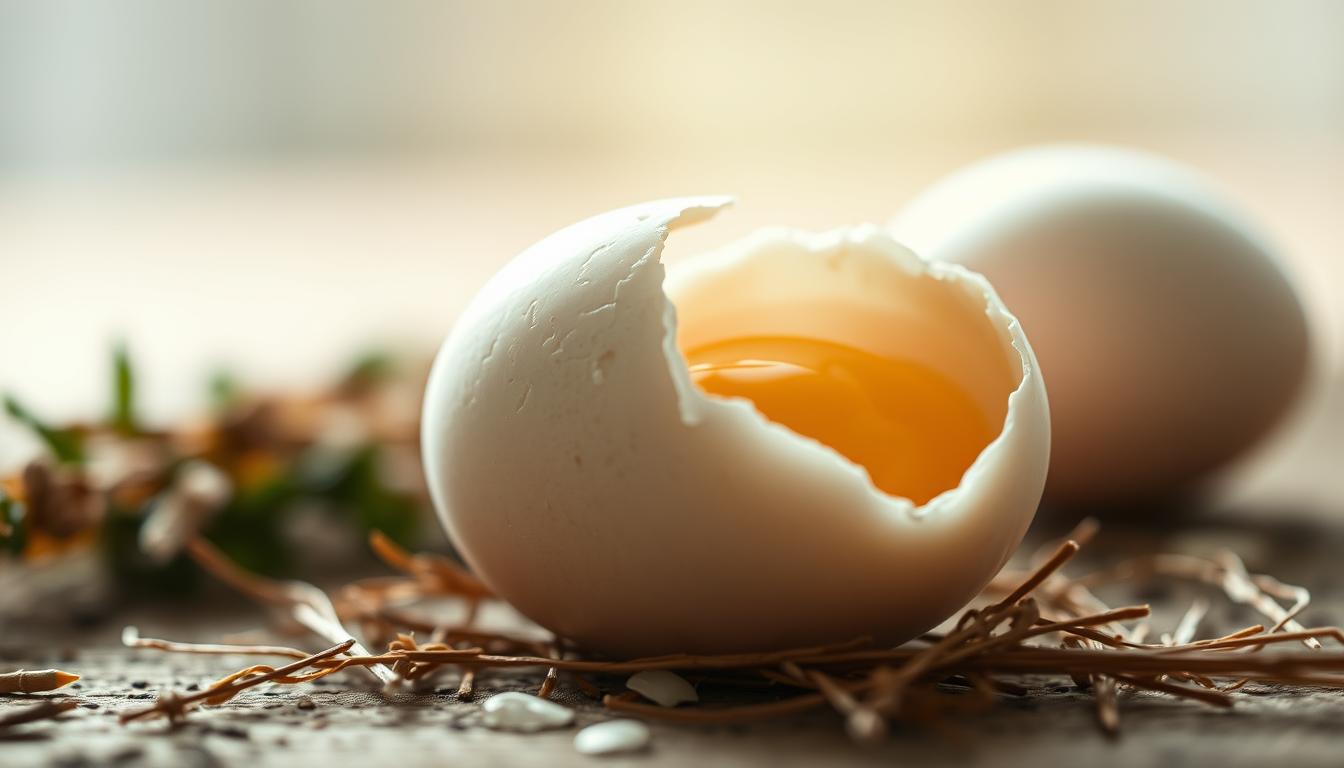 oeuf cru chien