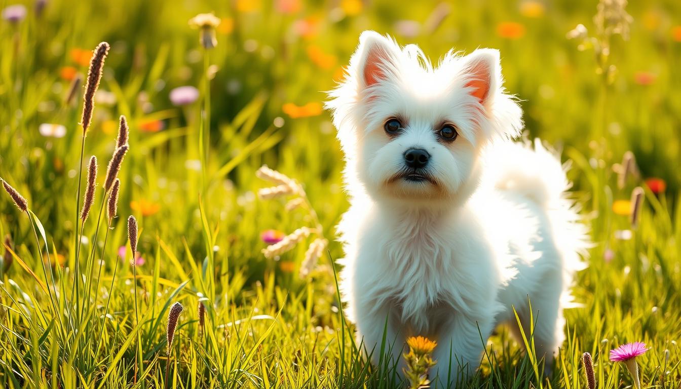 chien petit blanc