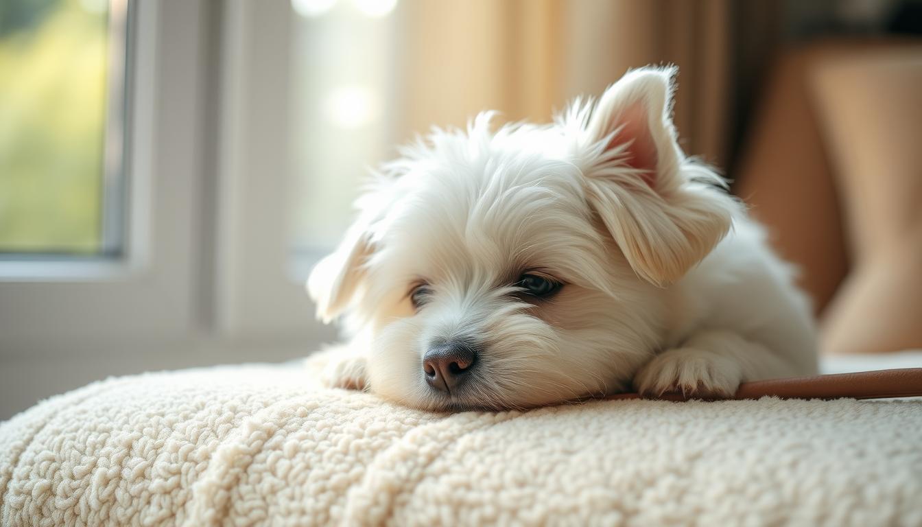 petit chien blanc