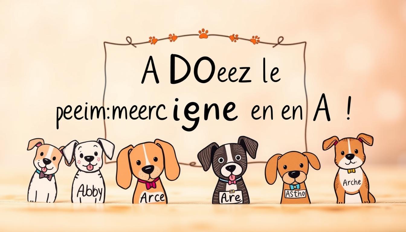 prenom chien en a