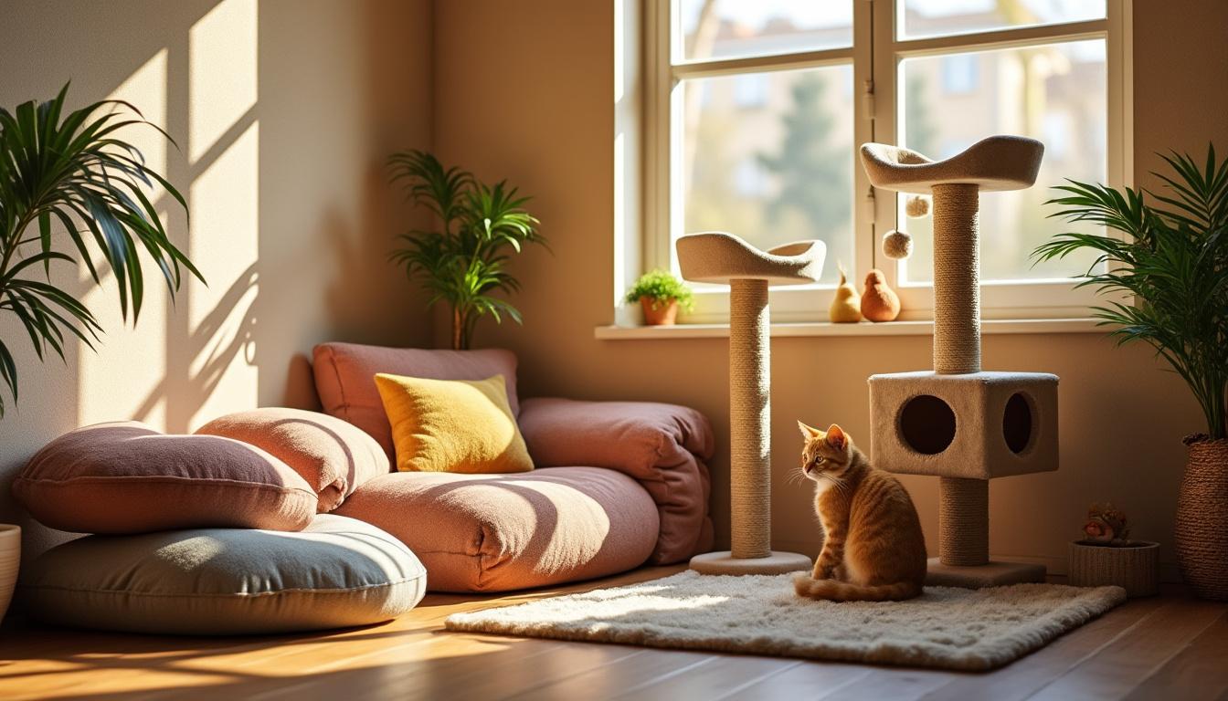 découvrez comment créer une ambiance chaleureuse et cosy chez vous avec une décoration inspirée du style chat, pour un intérieur apaisant et convivial.