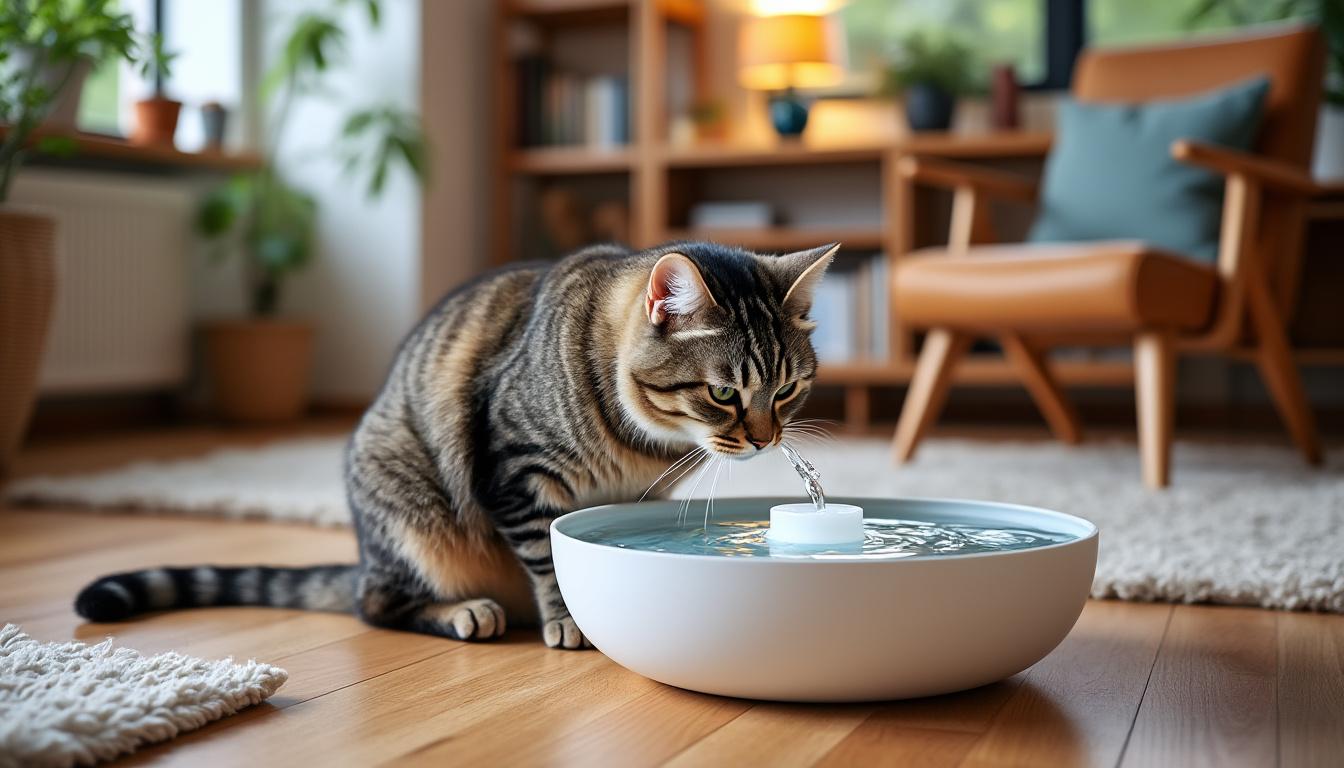 découvrez pourquoi une fontaine à eau pour chat est idéale pour garder votre animal hydraté et en bonne santé, avec ses avantages pratiques et son design adapté.