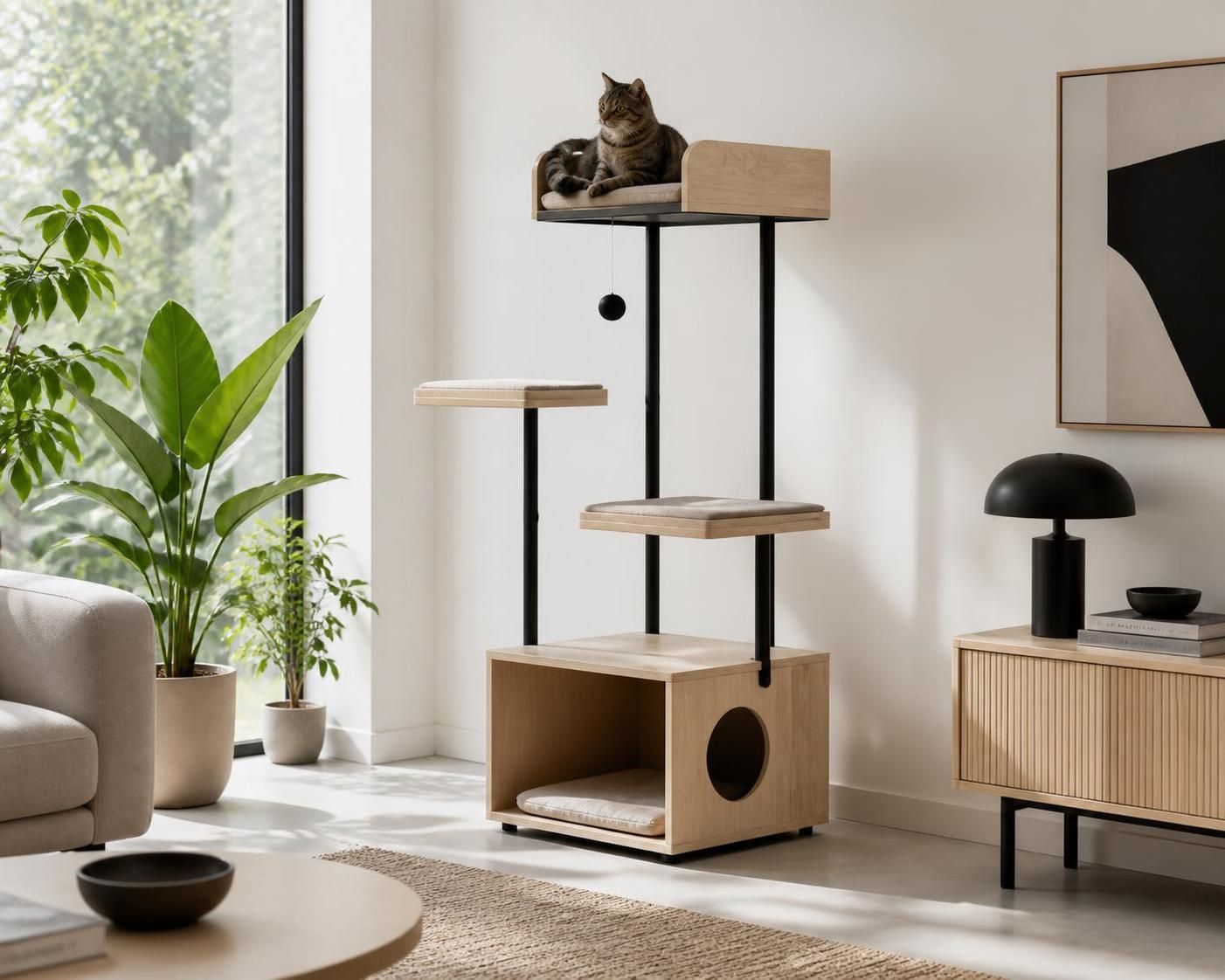 découvrez notre sélection d'arbres à chat design qui allient élégance et confort pour offrir à votre chat un espace de détente et de jeu stylé dans votre intérieur.