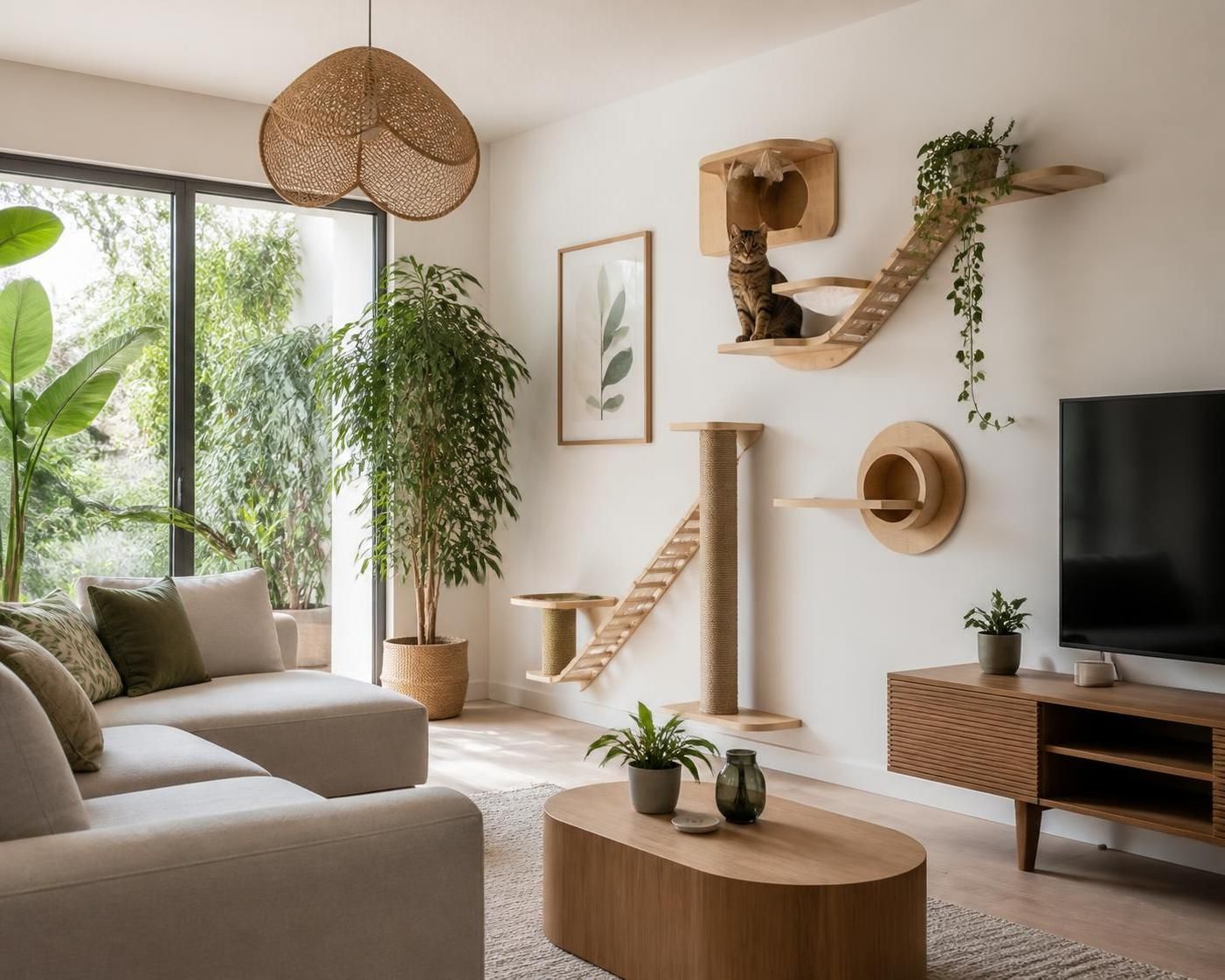 découvrez notre arbre à chat design qui combine élégance et confort, offrant à votre chat un espace de jeu et de repos tout en s'intégrant parfaitement à votre intérieur.