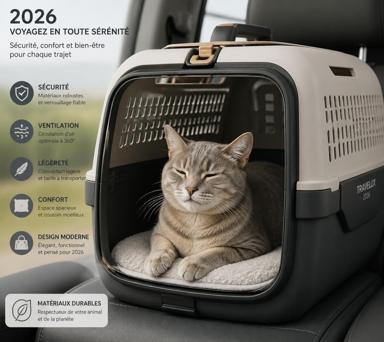 découvrez nos conseils pratiques pour choisir la meilleure caisse de transport pour chat en 2026, alliant sécurité, confort et praticité pour vos déplacements.