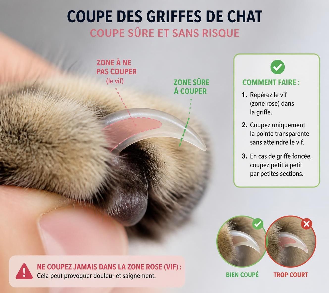 apprenez à couper les griffes de votre chat en toute sécurité grâce à nos conseils pratiques et faciles à suivre pour assurer son confort et sa santé.