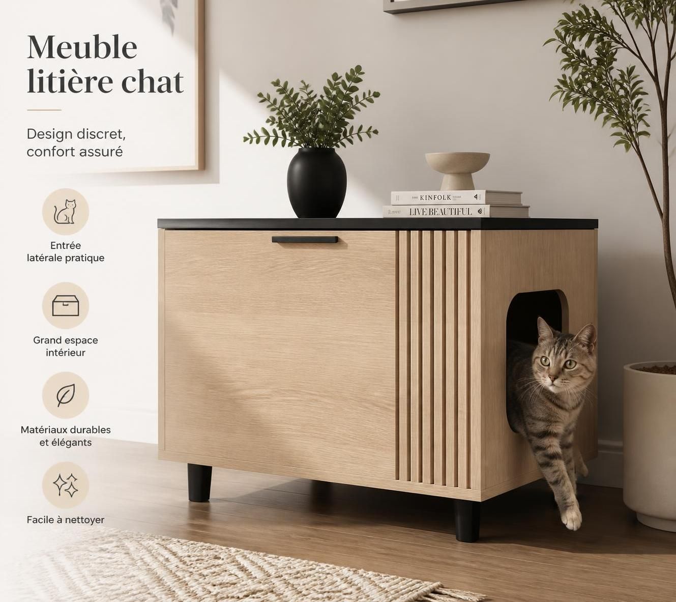 découvrez comment choisir le meuble litière idéal pour votre chat, alliant praticité, design et confort pour le bien-être de votre animal.