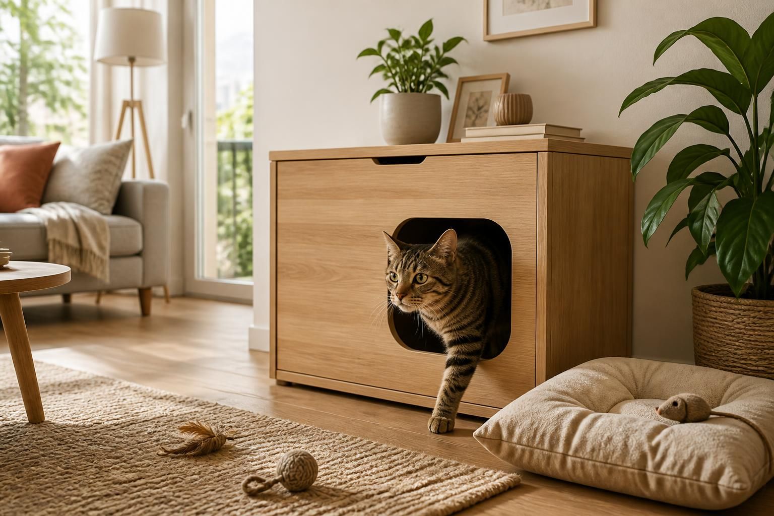 découvrez comment choisir le meuble litière chat parfait pour allier praticité et confort, et offrir à votre animal un espace propre et discret.