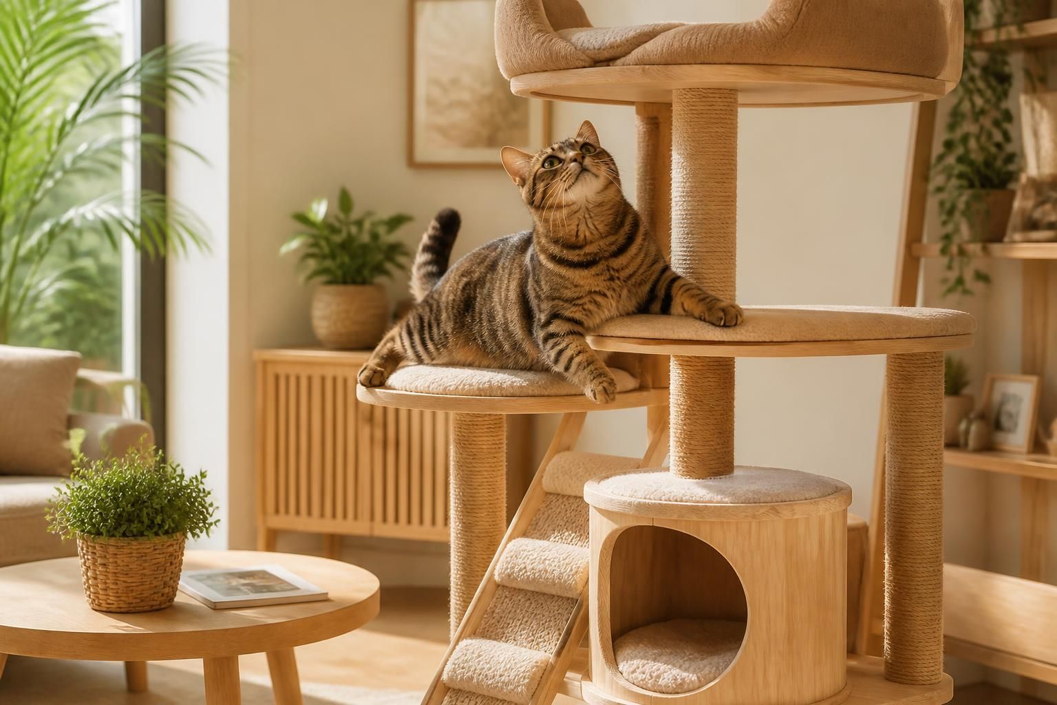 découvrez pourquoi un arbre à chat en bois est le choix idéal pour le bien-être et le confort de votre chat, alliant esthétique, durabilité et respect de l'environnement.