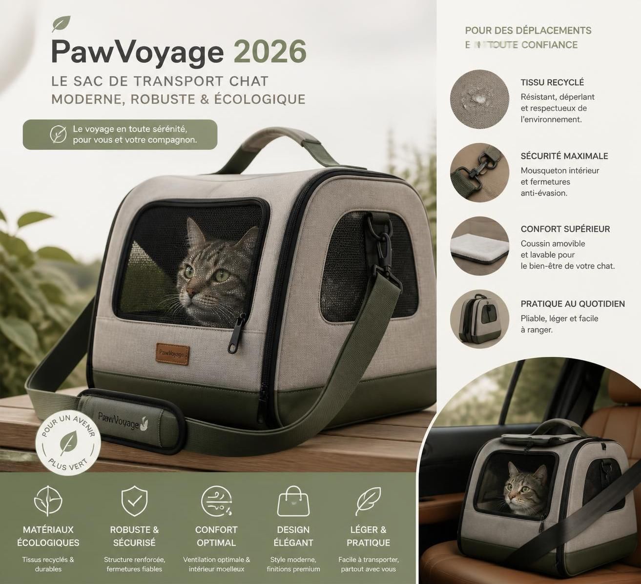 découvrez comment choisir le sac de transport idéal pour votre chat en 2026, alliant confort, sécurité et praticité pour tous vos déplacements.