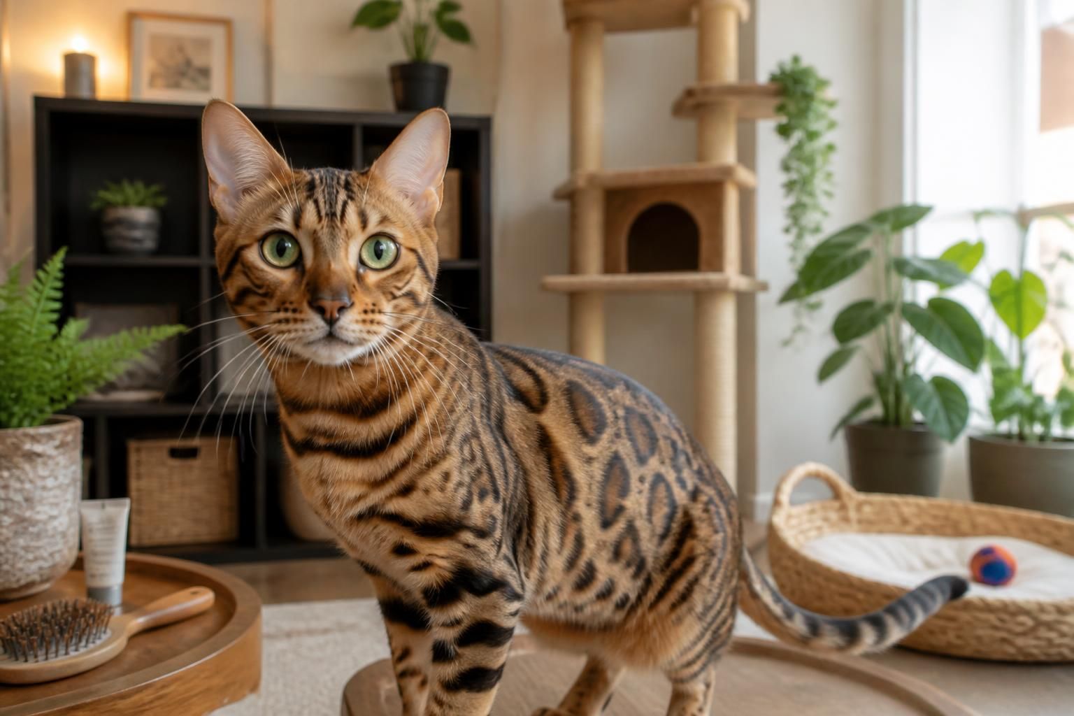 découvrez tout ce qu'il faut savoir sur le chat bengale : son caractère unique, ses besoins en soins et les conditions idéales pour son habitat.