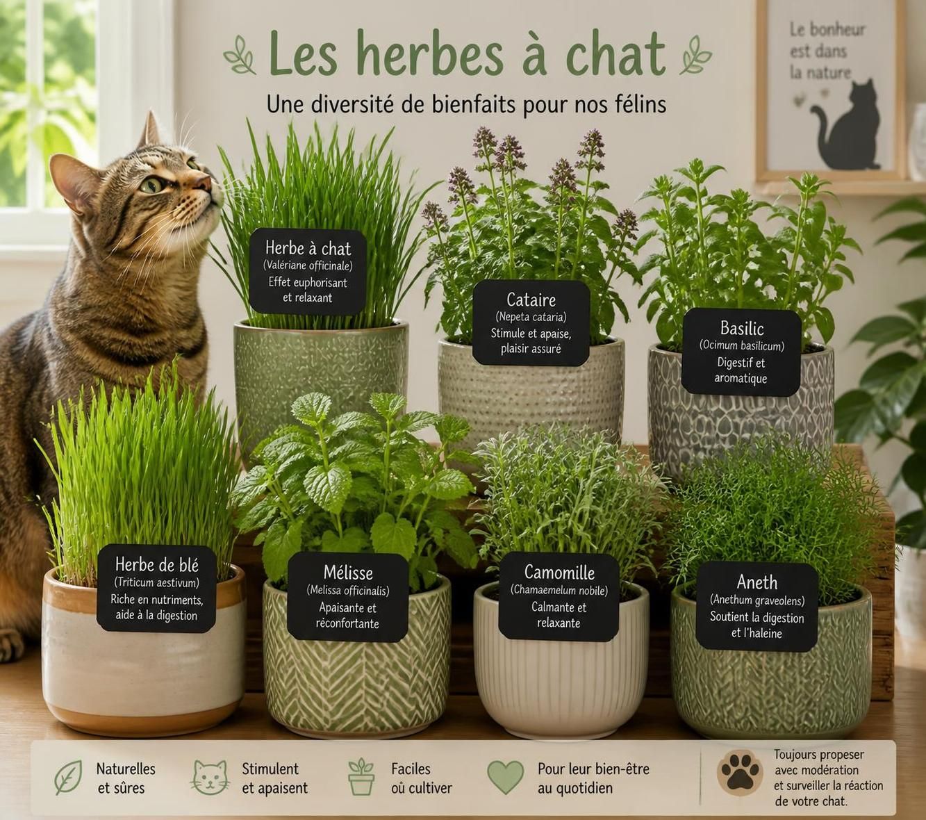 découvrez les bienfaits de l'herbe à chat et comment l'utiliser pour le bien-être de votre félin. guide complet sur ses avantages et conseils pratiques.