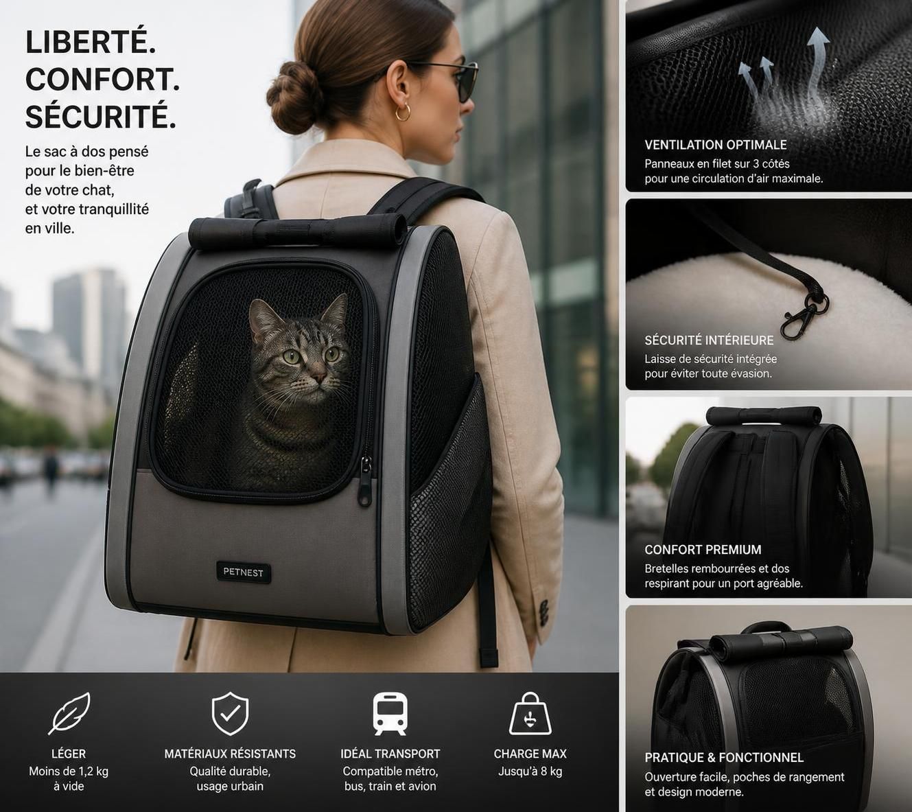 découvrez nos conseils pour choisir le sac à chat parfait, alliant confort et sécurité, afin de transporter votre animal en toute sérénité.