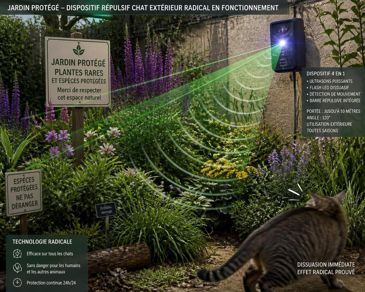 découvrez des solutions efficaces et durables pour éloigner les chats indésirables de votre extérieur grâce à notre guide sur les répulsifs radicaux pour chats.